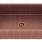 American Imaginations AI-29192 36" Copper Rectangle Copper Transitional Kitchen Sink