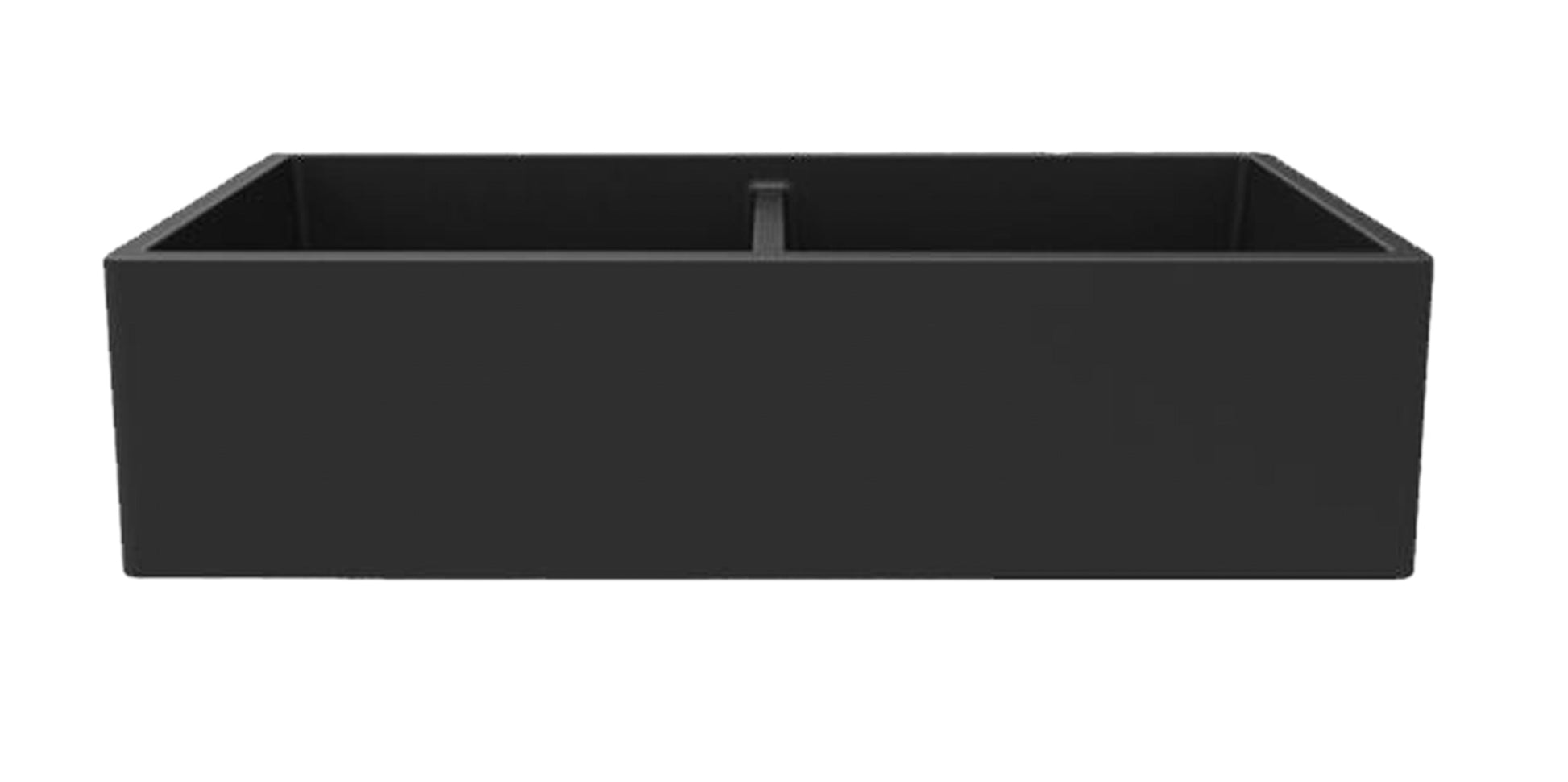 American Imaginations AI-29199 33" Black Granite Composite Rectangle Granite Composite Transitional Kitchen Sink