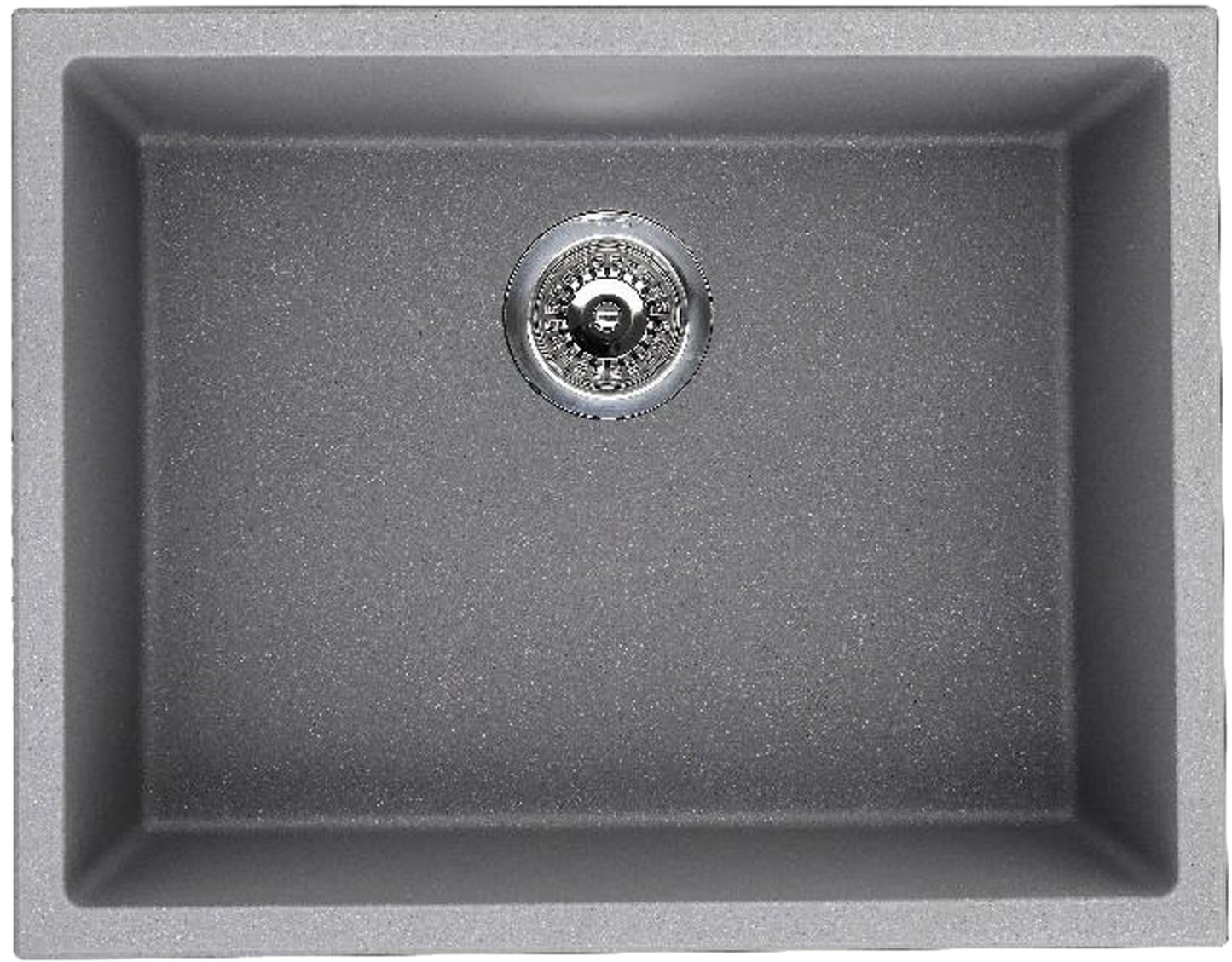 American Imaginations AI-29201 23" Black Granite Composite Rectangle Granite Composite Transitional Kitchen Sink
