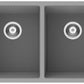 American Imaginations AI-29203 32" Black Granite Composite Rectangle Granite Composite Transitional Kitchen Sink