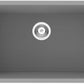 American Imaginations AI-29204 30" Black Granite Composite Rectangle Granite Composite Transitional Kitchen Sink