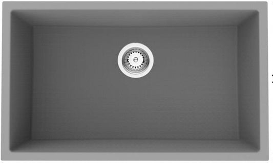American Imaginations AI-29204 30" Black Granite Composite Rectangle Granite Composite Transitional Kitchen Sink