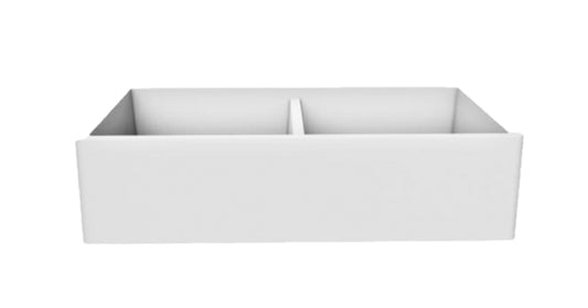 American Imaginations AI-29209 36" White Granite Composite Rectangle Granite Composite Transitional Kitchen Sink