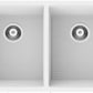 American Imaginations AI-29210 32" White Granite Composite Rectangle Granite Composite Transitional Kitchen Sink