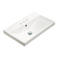 American Imaginations AI-29239 24" White Rectangular Wall Mount Transitional Ceramic Top