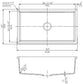 American Imaginations AI-29264 33" Black Granite Composite Rectangle Granite Composite Transitional Kitchen Sink