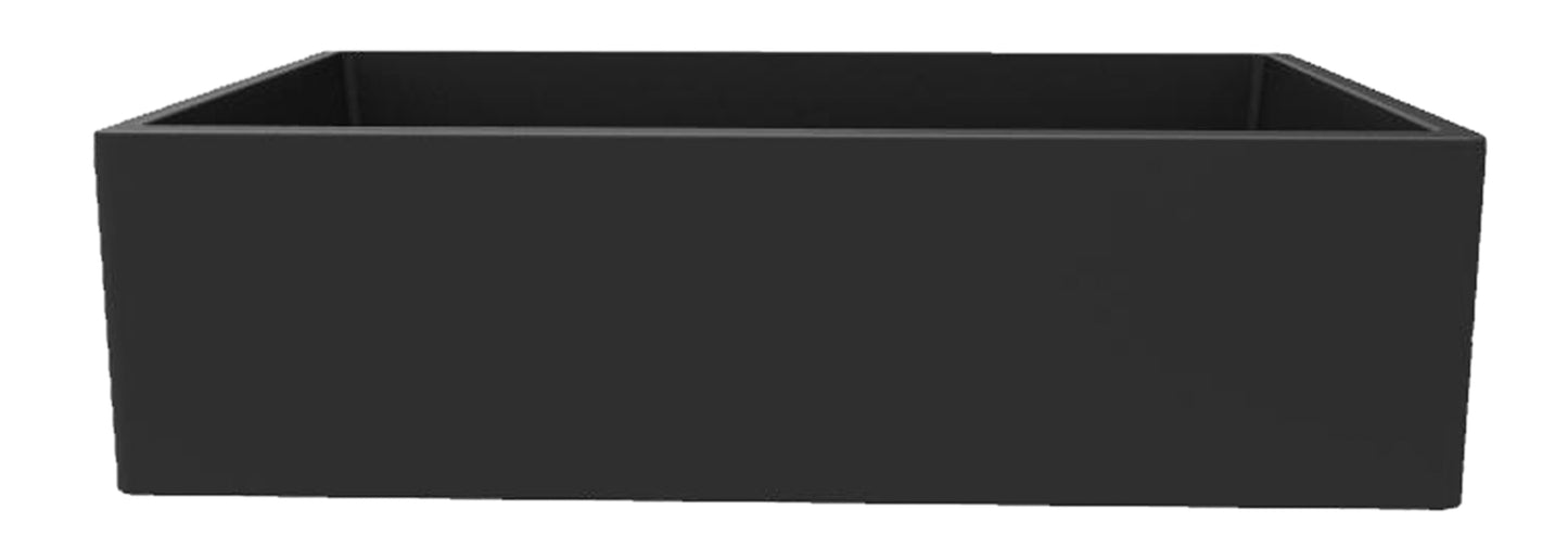 American Imaginations AI-29264 33" Black Granite Composite Rectangle Granite Composite Transitional Kitchen Sink