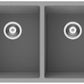 American Imaginations AI-29271 32" Black Granite Composite Rectangle Granite Composite Transitional Kitchen Sink