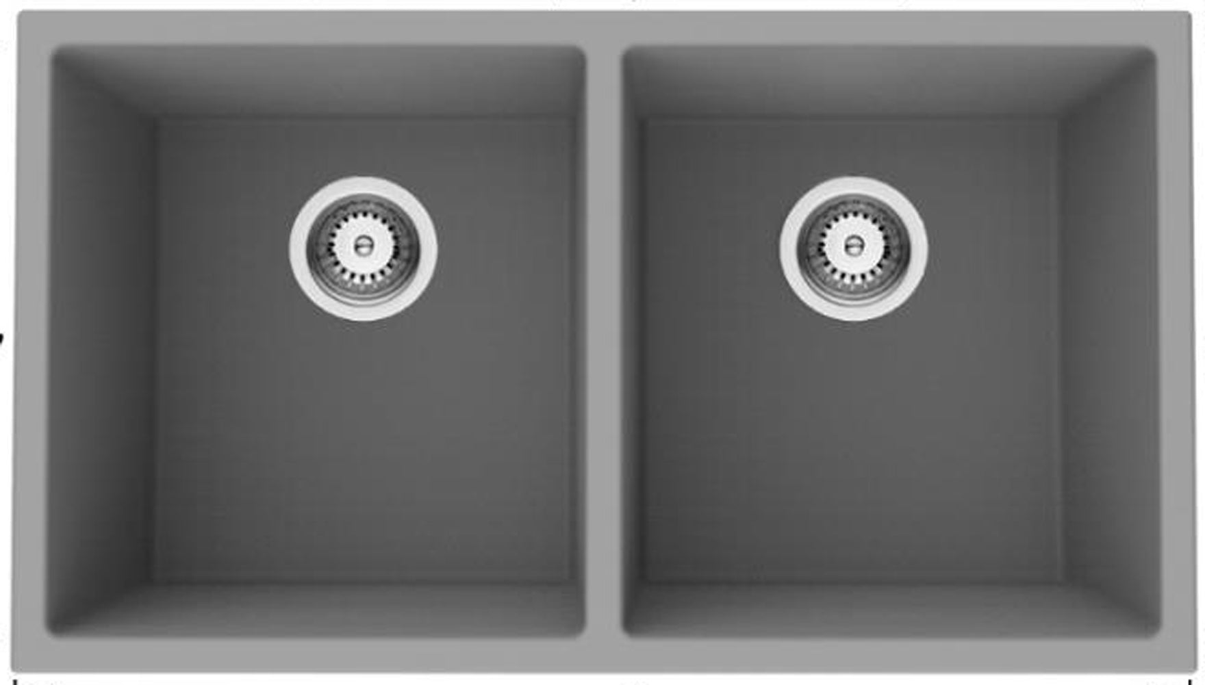 American Imaginations AI-29271 32" Black Granite Composite Rectangle Granite Composite Transitional Kitchen Sink