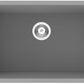 American Imaginations AI-29272 30" Black Granite Composite Rectangle Granite Composite Transitional Kitchen Sink