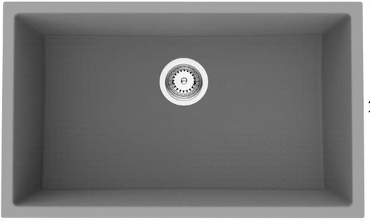 American Imaginations AI-29272 30" Black Granite Composite Rectangle Granite Composite Transitional Kitchen Sink