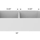 American Imaginations AI-29275 33" White Granite Composite Rectangle Granite Composite Transitional Kitchen Sink