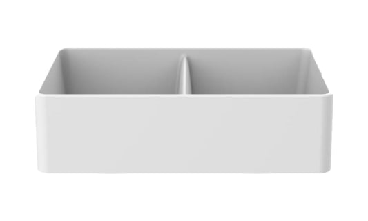 American Imaginations AI-29275 33" White Granite Composite Rectangle Granite Composite Transitional Kitchen Sink