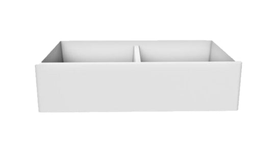American Imaginations AI-29277 36" White Granite Composite Rectangle Granite Composite Transitional Kitchen Sink