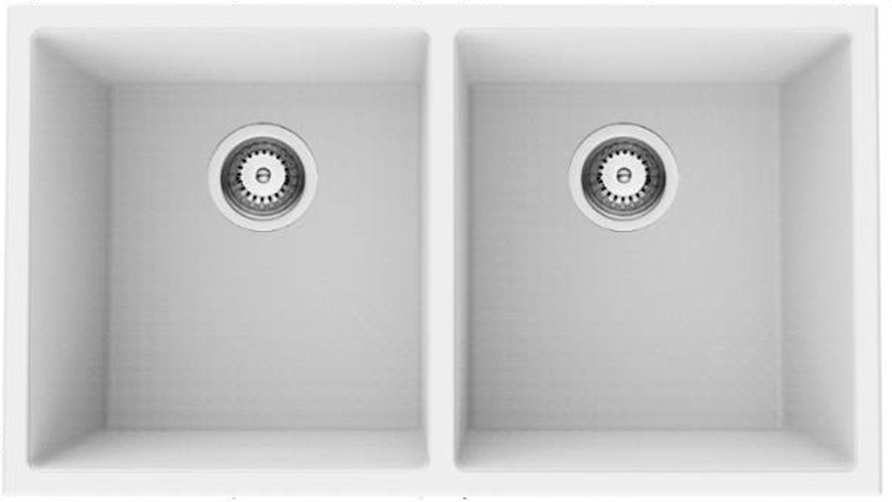 American Imaginations AI-29278 32" White Granite Composite Rectangle Granite Composite Transitional Kitchen Sink