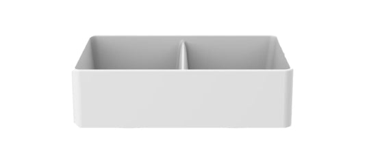 American Imaginations AI-29280 33" White Granite Composite Rectangle Granite Composite Transitional Kitchen Sink