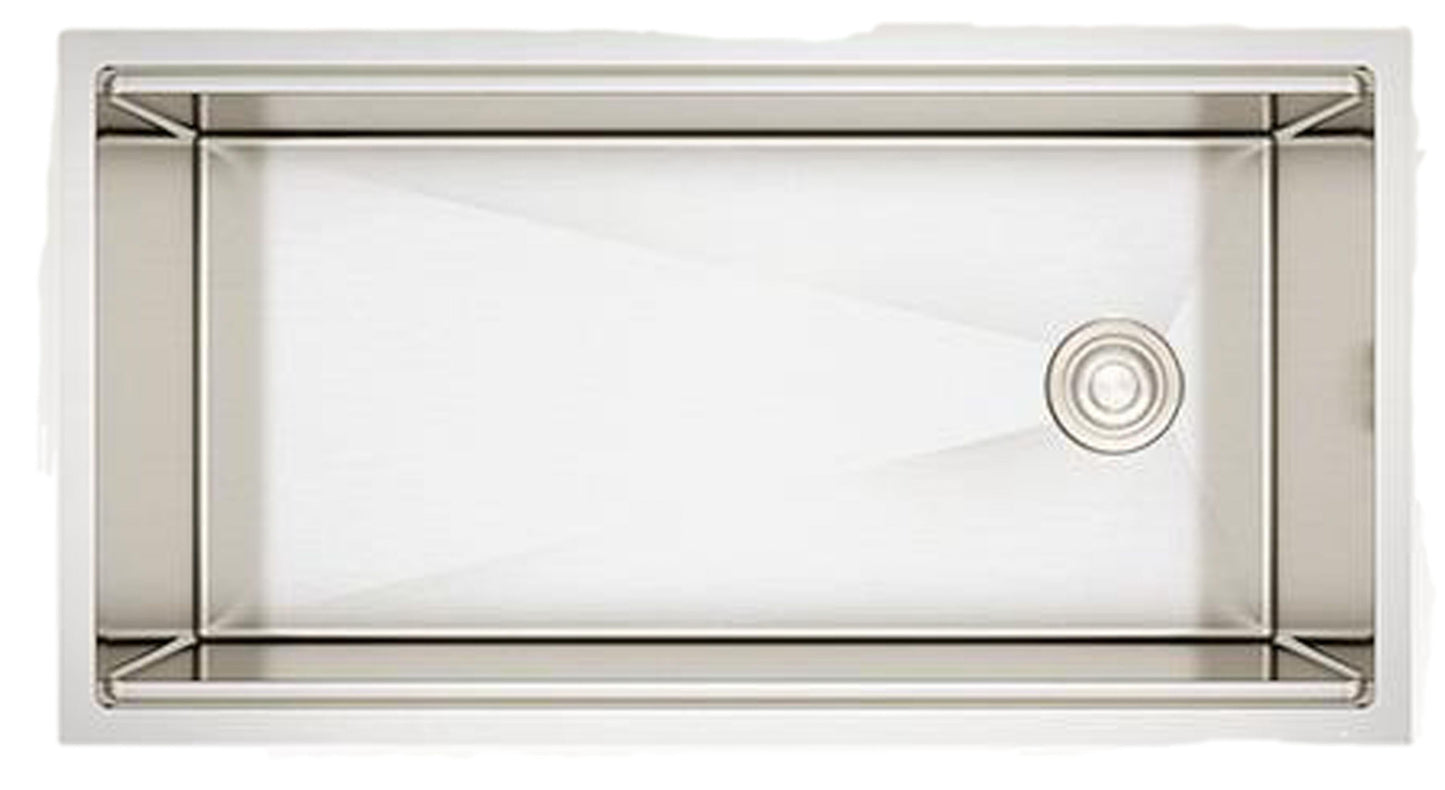 American Imaginations AI-29287 36" Stainless Steel Rectangle Stainless Steel Transitional Kitchen Sink