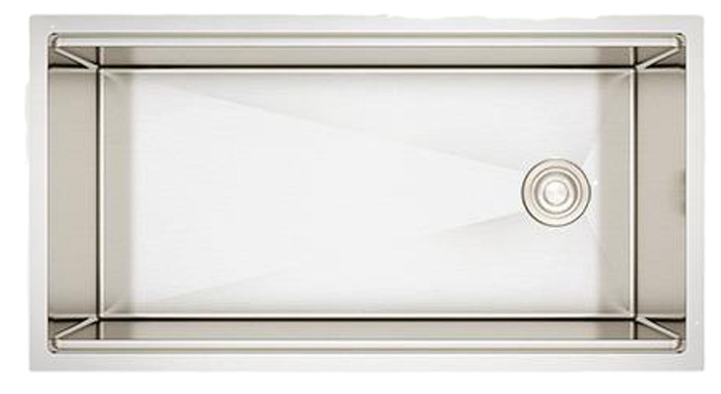 American Imaginations AI-29297 36" Stainless Steel Rectangle Stainless Steel Transitional Kitchen Sink