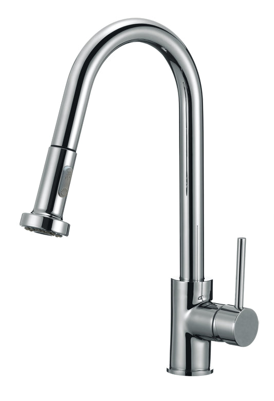 American Imaginations AI-29311 3" Chrome Unique Stainless Steel Transitional Kitchen Sink Faucet