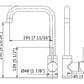 American Imaginations AI-29327 4" Brushed Nickel Unique Stainless Steel Transitional Kitchen Sink Faucet