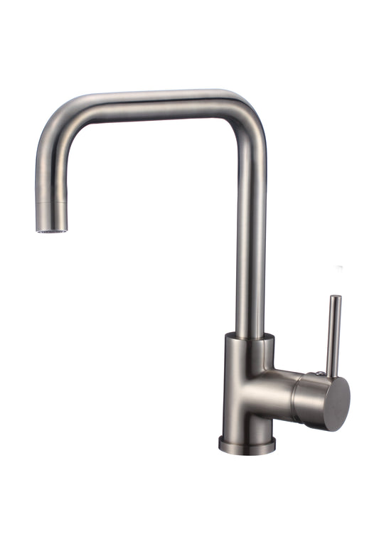 American Imaginations AI-29327 4" Brushed Nickel Unique Stainless Steel Transitional Kitchen Sink Faucet