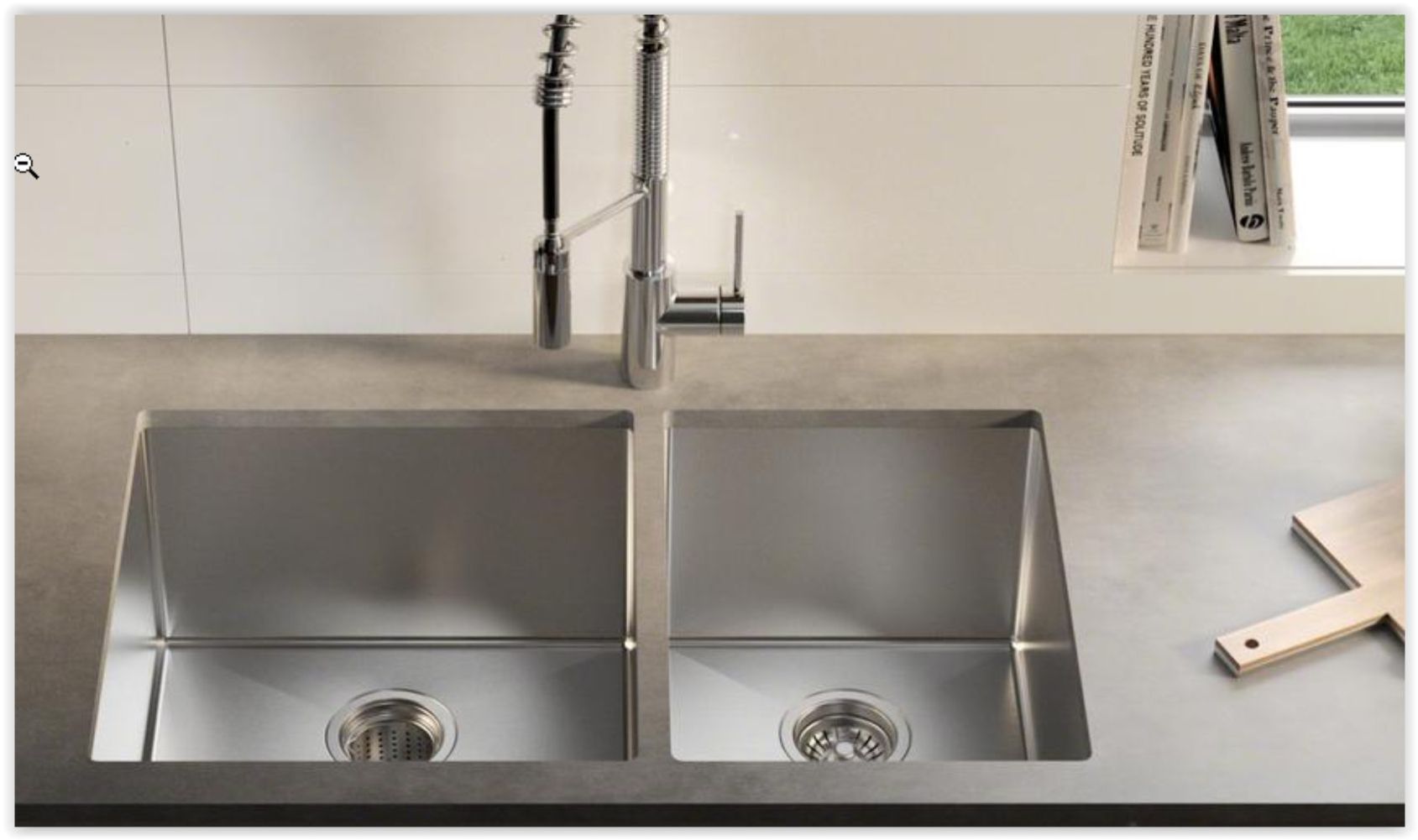 American Imaginations AI-29361 29" Stainless Steel Rectangle Stainless Steel Modern Kitchen Sink