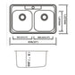 American Imaginations AI-29362 33" Stainless Steel Rectangle Stainless Steel Modern Kitchen Sink