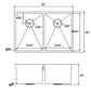 American Imaginations AI-29364 29" Stainless Steel Rectangle Stainless Steel Modern Kitchen Sink