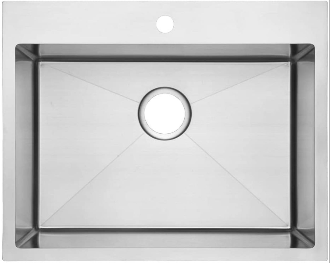 American Imaginations AI-29367 25" Stainless Steel Rectangle Stainless Steel Modern Kitchen Sink
