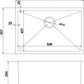 American Imaginations AI-29369 27" Stainless Steel Rectangle Stainless Steel Modern Kitchen Sink