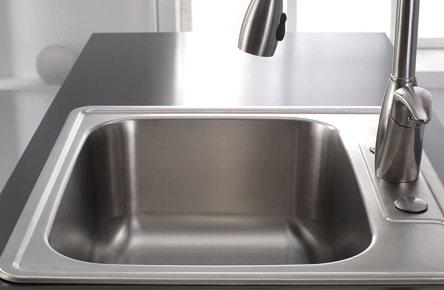 American Imaginations AI-29370 25" Stainless Steel Rectangle Stainless Steel Modern Kitchen Sink