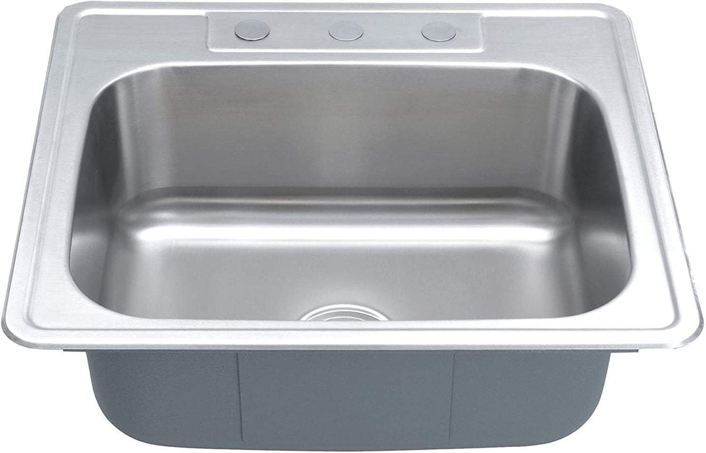 American Imaginations AI-29370 25" Stainless Steel Rectangle Stainless Steel Modern Kitchen Sink