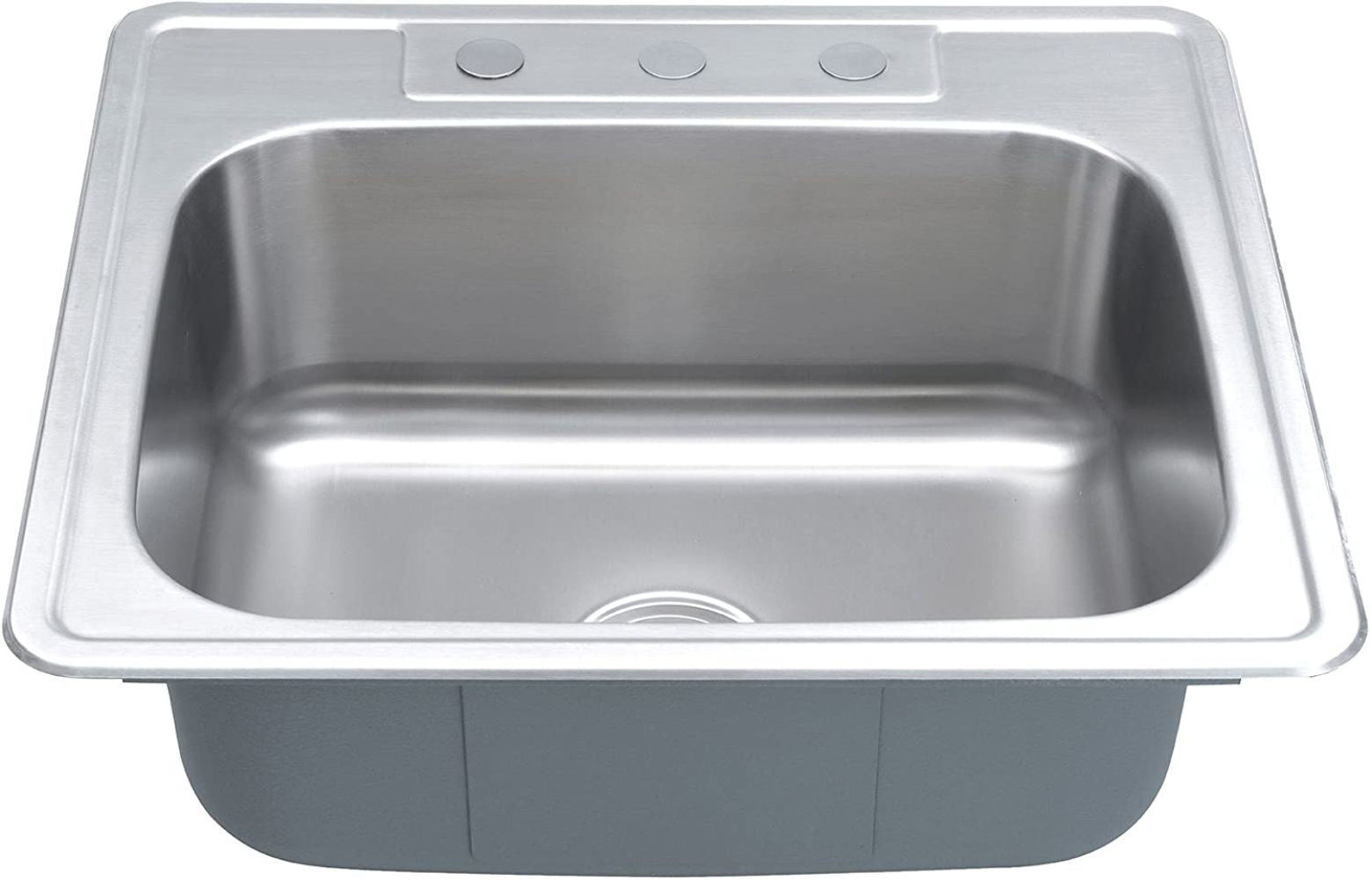 American Imaginations AI-29370 25" Stainless Steel Rectangle Stainless Steel Modern Kitchen Sink