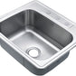 American Imaginations AI-29370 25" Stainless Steel Rectangle Stainless Steel Modern Kitchen Sink