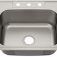 American Imaginations AI-29370 25" Stainless Steel Rectangle Stainless Steel Modern Kitchen Sink