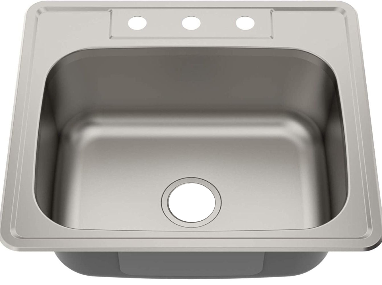 American Imaginations AI-29370 25" Stainless Steel Rectangle Stainless Steel Modern Kitchen Sink