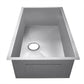 American Imaginations AI-29384 27" Stainless Steel Rectangle Stainless Steel Modern Kitchen Sink