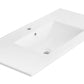 American Imaginations AI-29677 36" White Rectangular Drop In Transitional Ceramic Top Set