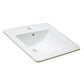 American Imaginations AI-29720 21" White Rectangular Drop In Transitional Ceramic Top Set