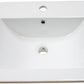 American Imaginations AI-29724 21" White Rectangular Drop In Transitional Ceramic Top Set