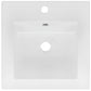 American Imaginations AI-29792 17" White Square Drop In Transitional Ceramic Top Set