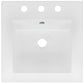 American Imaginations AI-29817 17" White Square Drop In Transitional Ceramic Top Set