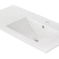 American Imaginations AI-29825 36" White Rectangular Drop In Transitional Ceramic Top Set
