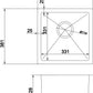 American Imaginations AI-31716 15" Stainless Steel Rectangle Stainless Steel Modern Kitchen Sink