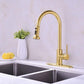 American Imaginations AI-34301 3" Gold Unique Stainless Steel Transitional Kitchen Sink Faucet
