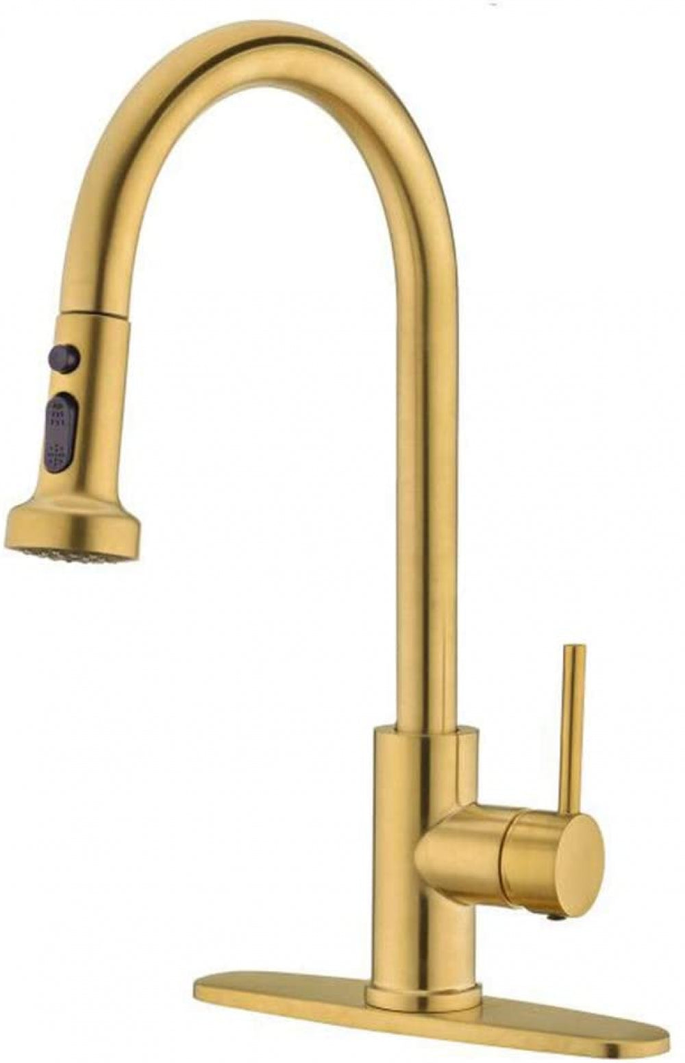 American Imaginations AI-34301 3" Gold Unique Stainless Steel Transitional Kitchen Sink Faucet
