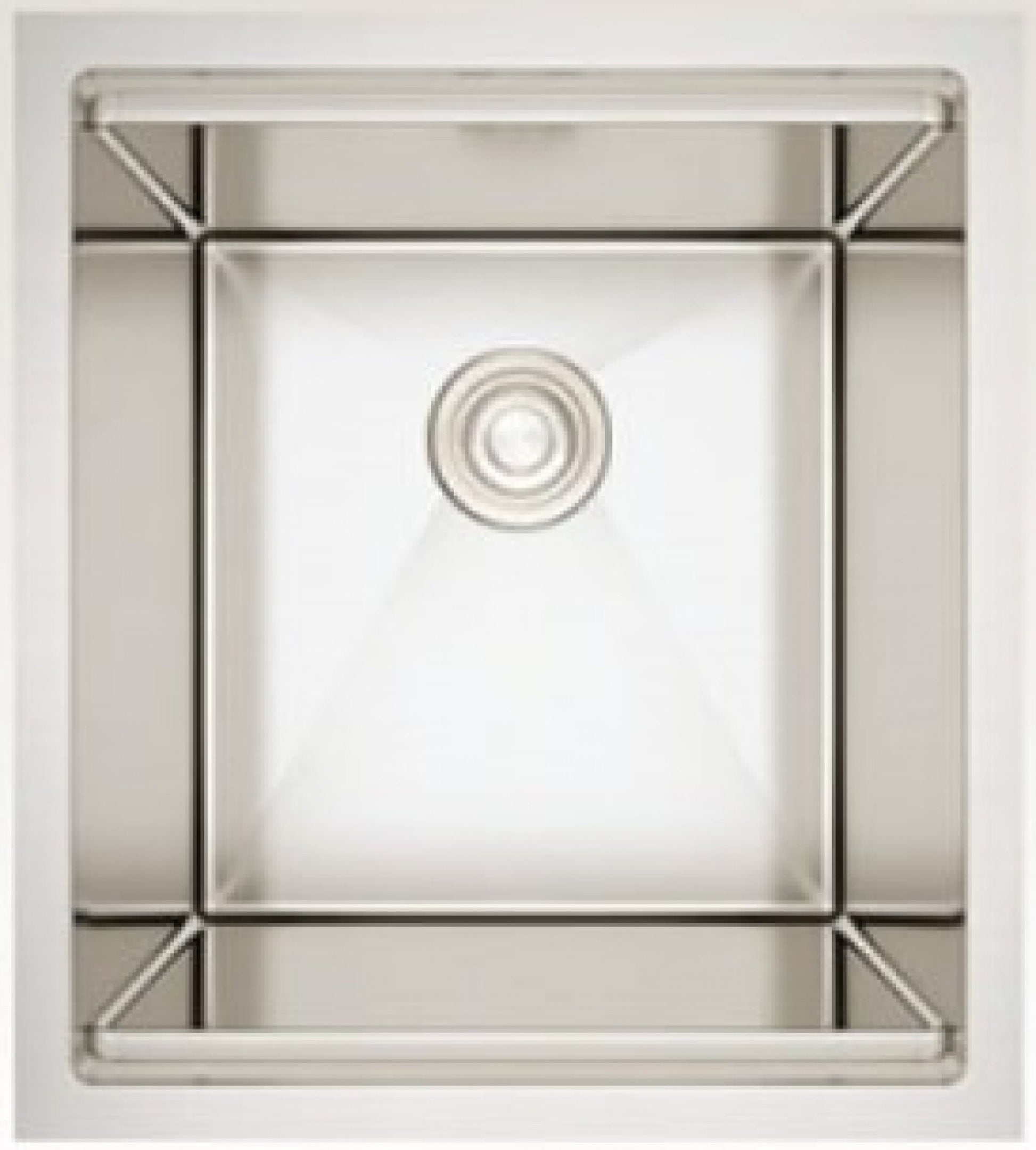 American Imaginations AI-34385 17" Stainless Steel Rectangle Stainless Steel Modern Kitchen Sink
