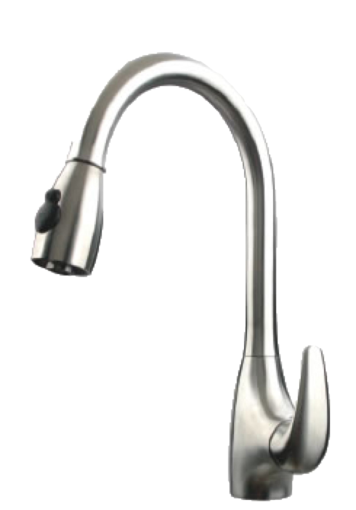 American Imaginations AI-34388 2" Brushed Stainless Steel Round Stainless Steel Modern Kitchen Sink Faucet