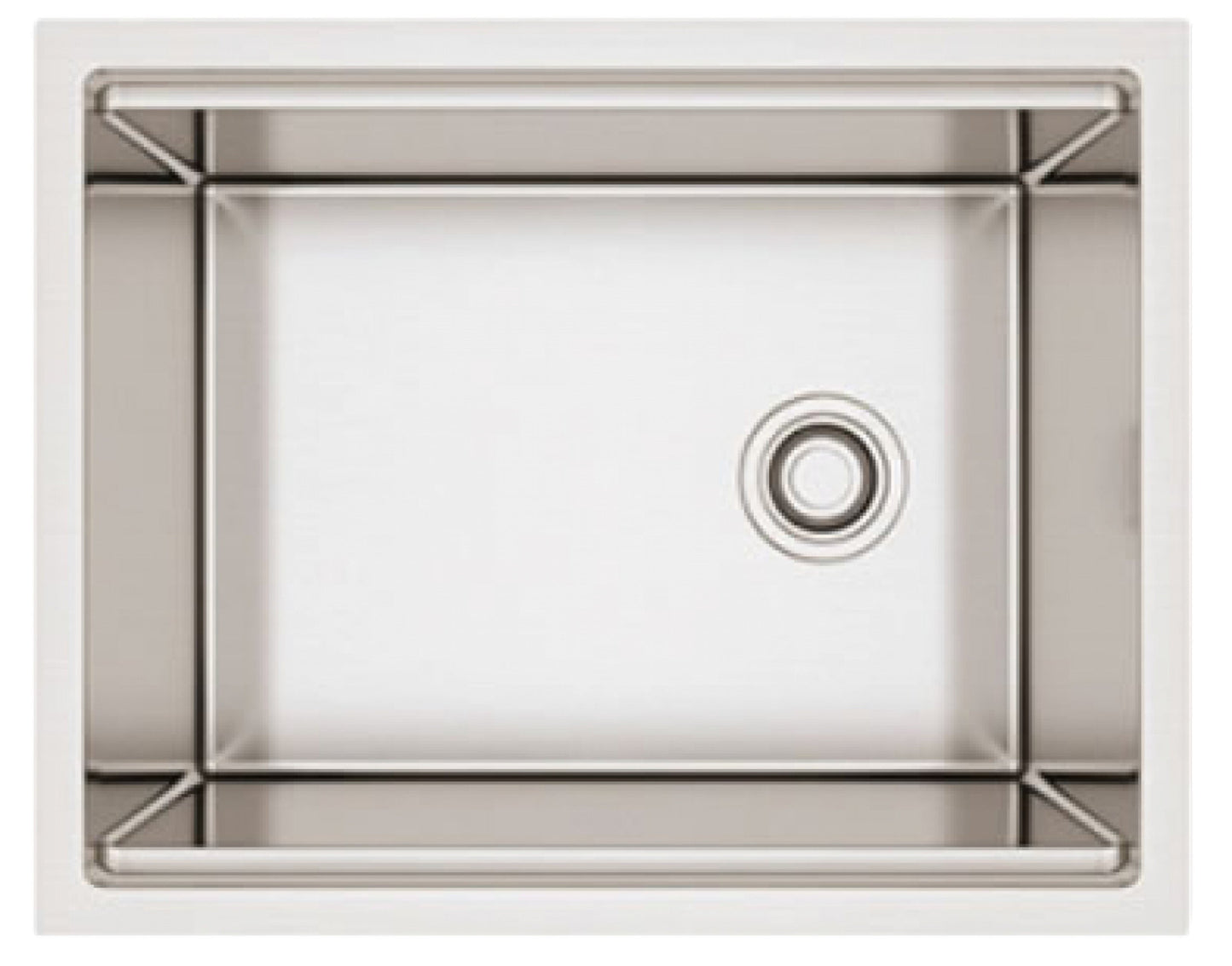 American Imaginations AI-34390 23" Stainless Steel Rectangle Stainless Steel Modern Kitchen Sink