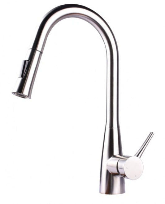 American Imaginations AI-34394 3" Brushed Stainless Steel Unique Stainless Steel Transitional Kitchen Sink Faucet